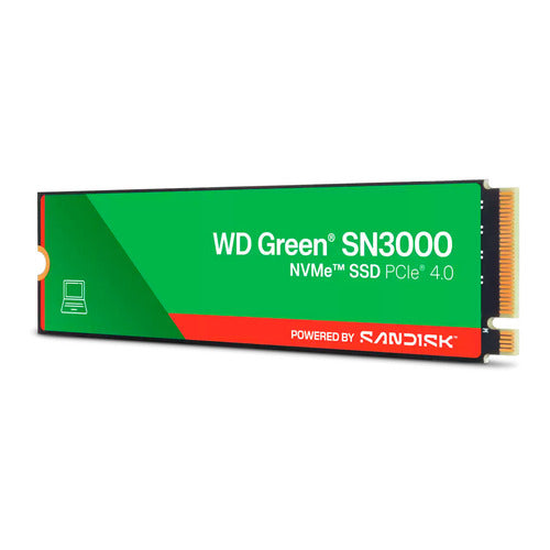 Unidad Ssd M.2 Wd 2tb (wds200t4g0e) Green Sn3000, Pcie 4.0 Verde