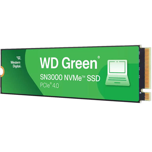 Unidad Ssd M.2 Wd 1tb (wds100t4g0e) Green Sn3000, Pcie 4.0 Negro