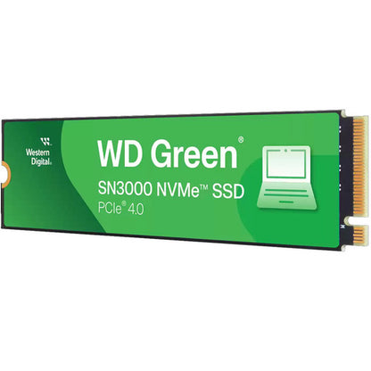 Unidad Ssd M.2 Wd 1tb (wds100t4g0e) Green Sn3000, Pcie 4.0 Negro