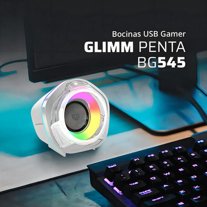 Balam Rush Bocina Para Computadora Glimm Penta Bg545 6w Rms Negro