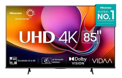 Hisense Smart Tv Led A65n 85 , 4k Ultra Hd, Negro