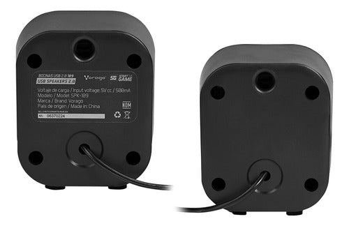 Start The Game Bocina Para Computadora Spk-109, Usb-a 2w Rms Negro