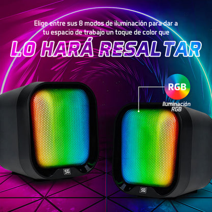 Start The Game Bocina Para Computadora Spk-109, Usb-a 2w Rms Negro