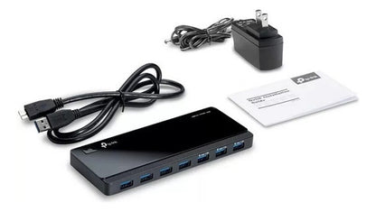 Adaptador De Hub Usb 3.0 Negro Tp-link Uh700 De 7 Puertos