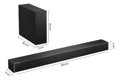Hisense Barra De Sonido Hs2100 (2023) 2.1 Ch 240w Con Dts