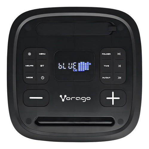 Vorago Bocina Ksp-580 Karaoke Speaker, Bluetooth Usb, Negro Negro