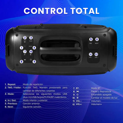 Vorago Bocina Ksp-530, Bluetooth, Inalámbrico, Usb, Negro Negro