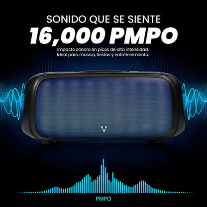 Vorago Bocina Ksp-530, Bluetooth, Inalámbrico, Usb, Negro Negro