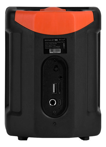 Vorago Bocina Karaoke Ksp-180 Bluetooth Inalámbrico 10w Rms Negro