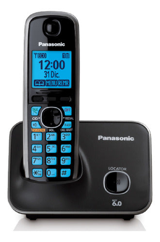 Teléfono Inalámbrico Panasonic Kx-tg4111meb Color Negro