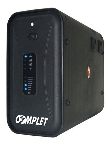 No Break Complet T1500, 750w, 1500va Salida 120v 10 Contacto Negro