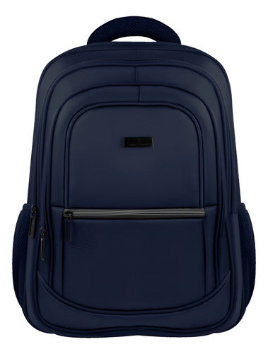 Mochila Urbana Perfect Choice Essentials Azul Oscuro 15.6-17