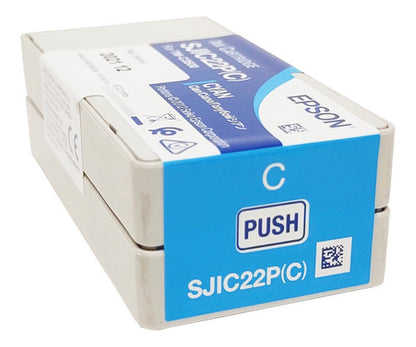 Cartucho Epson Colorworks Tmc3500 Sjic22p Cian /v /vc