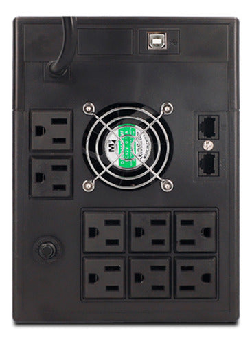 Nobreak/ups Cdp Uprs2008 2000va/1400w Senoidal 8 Cont Reg Ba Negro