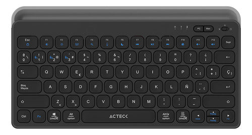 Teclado Acteck Inspire Trek Ti737 65% Negro, Español Rf Negro Español Latinoamérica