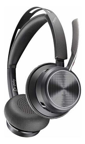 Poly Audífonos Voyager Focus 2, Inalámbrico, Bluetooth, Usb Negro