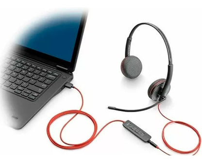 Poly Audífonos Blackwire 3220, Alámbrico, Usb-a/usb-c