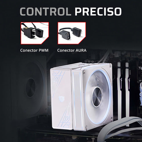 Disipador Cpu Balam Rush Heliux Pro Hex50, 120mm, 2200rpm
