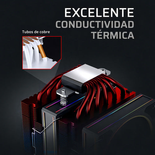 Disipador Cpu Balam Rush Heliux Pro Hex55 120mm 2000rpm