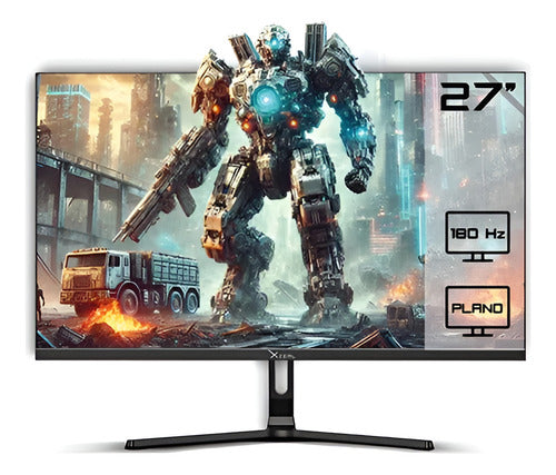 Monitor Gamer Plano Xzeal 27 Va Fhd 180hz 1ms Vesa Negro Negro