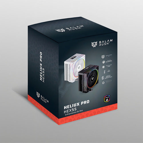 Disipador Cpu Balam Rush Heliux Pro Hex55, 120mm, 2000rpm