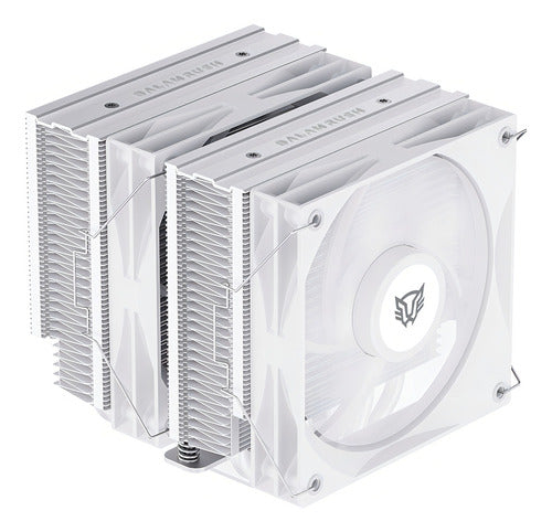 Disipador Cpu Balam Rush Heliux Expert Hex90, 120mm Blanco