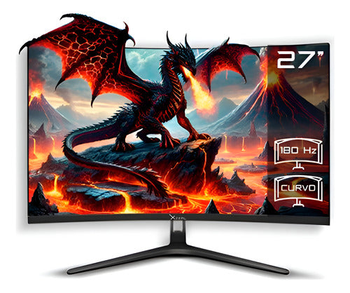 Monitor Gamer Curvo Xzeal Xz4010-2 Lcd 27  Fhd 180hz Freesyn Negro