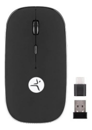 Mouse Inalambrico Techzone Tzacmoi30 1600 Dpi Recargable Negro