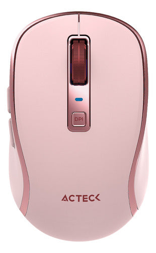 Mouse Acteck Optimize Trip Pro Mi580 Inalámbrico Óptico Rosa Rosa