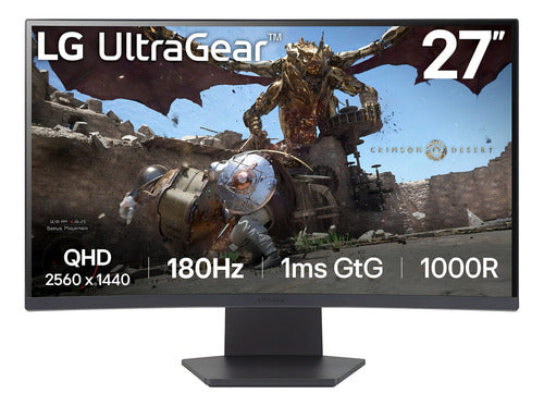 Monitor Gamer Curvo Lg 27gs60qc-b Lcd 27  2560x1440 180hz