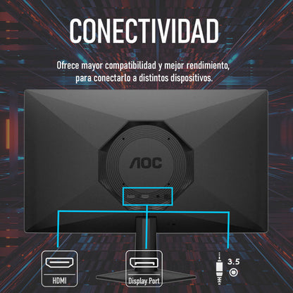 Monitor Gamer Aoc 24g50f Lcd 23.8 , 1920x1080 Full Hd, 144hz Negro