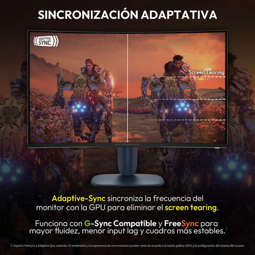 Monitor Gamer Curvo 32 Alienware Aw3225dm 1ms 180hz Freesync Negro