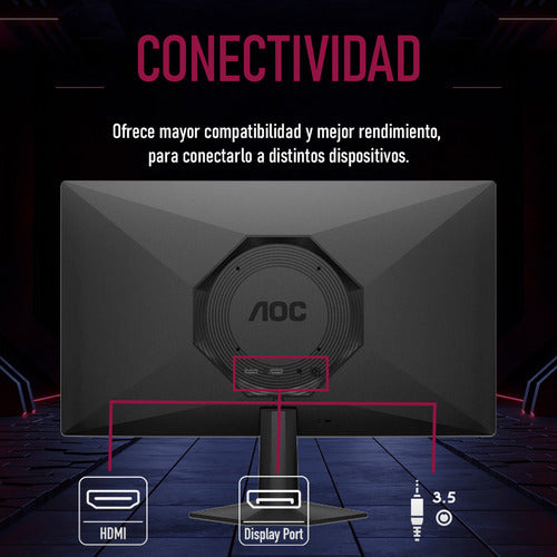 Monitor Gamer Aoc 27g50f Lcd 27 , 1920x1080 Full Hd 144hz Negro