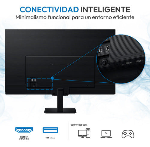 Monitor Samsung M50f Lcd 32 , 1920x1080 Full Hd, 60hz, Hdmi Negro