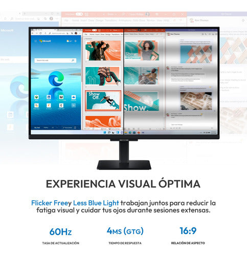 Monitor Samsung M50f Lcd 32 , 1920x1080 Full Hd, 60hz, Hdmi Negro