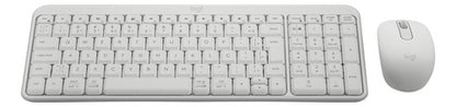 Kit De Teclado Y Mouse Logitech Mk250, Inalámbrico, Blanco Blanco