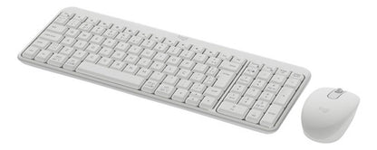 Kit De Teclado Y Mouse Logitech Mk250, Inalámbrico, Blanco Blanco