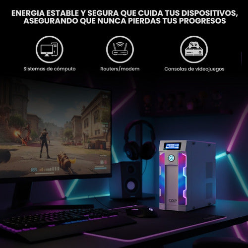 No Break Inteligente Gamer Cdp Gsmart1516 Ups 1500va/900w 16