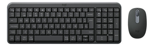 Kit De Teclado Y Mouse Logitech Mk250 Compact, Inalámbrico Negro