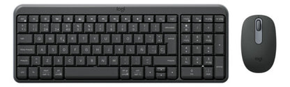 Kit De Teclado Y Mouse Logitech Mk250 Compact, Inalámbrico Negro