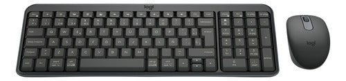 Kit De Teclado Y Mouse Logitech Mk250 Compact, Inalámbrico Negro