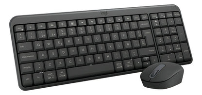 Kit De Teclado Y Mouse Logitech Mk250 Compact, Inalámbrico Negro