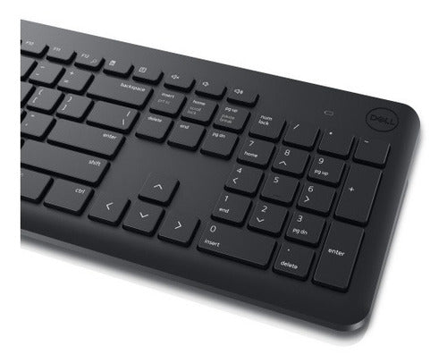 Kit Teclado Y Mouse Inalámbrico Dell Km3322w Español Negro Negro