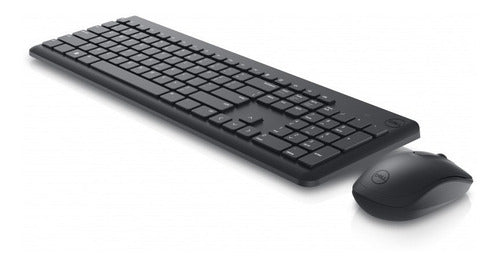 Kit Teclado Y Mouse Inalámbrico Dell Km3322w Español Negro Negro
