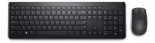 Kit Teclado Y Mouse Inalámbrico Dell Km3322w Español Negro Negro