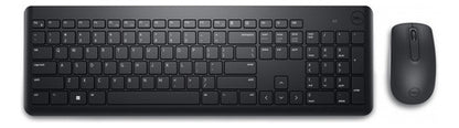 Kit Teclado Y Mouse Inalámbrico Dell Km3322w Español Negro Negro