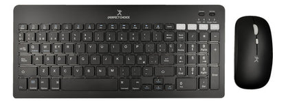 Kit De Teclado Y Mouse Perfect Choice Pc-201373, Bluetooth Negro