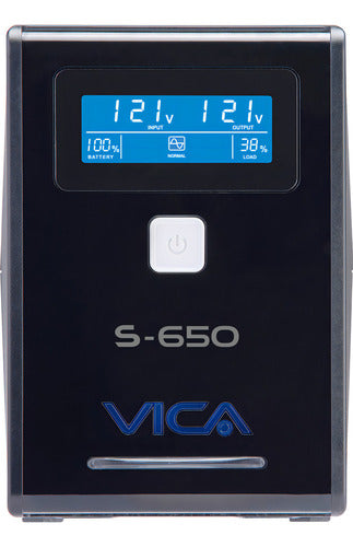 No Break Ups Vica S 650 650va / 360w 8 Tomas Nema 5-15r Negro