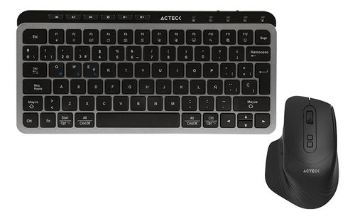 Kit De Teclado Y Mouse Acteck Creator Krea Mk750 Negro, Esp Negro