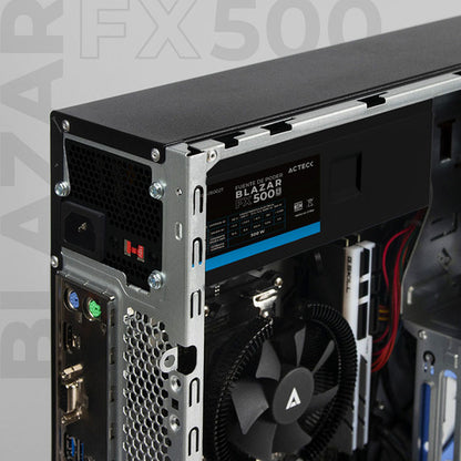 Fuente De Poder Acteck Fx500 Tfx, 24-pin Atx, 80mm, 500w Negro